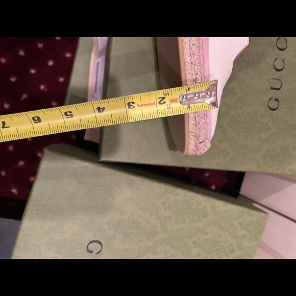 Women’s Gucci white/pink wedge espadrilles size 41 made in Spain - Picture 13 of 13